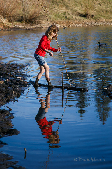 kid Playing in the water