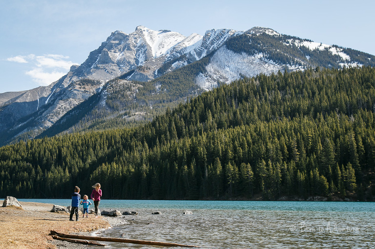 Kids Playing Two Jack Lake