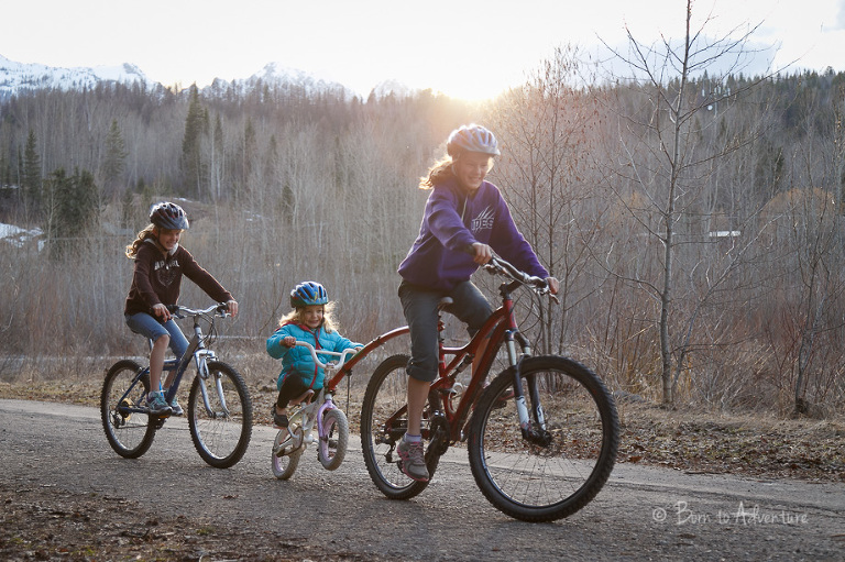 Biking with trailgator