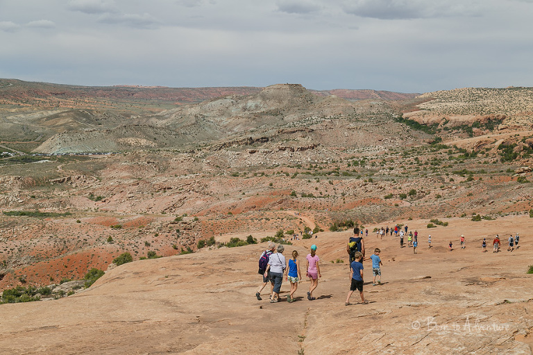 Hiking to Delicate Arch