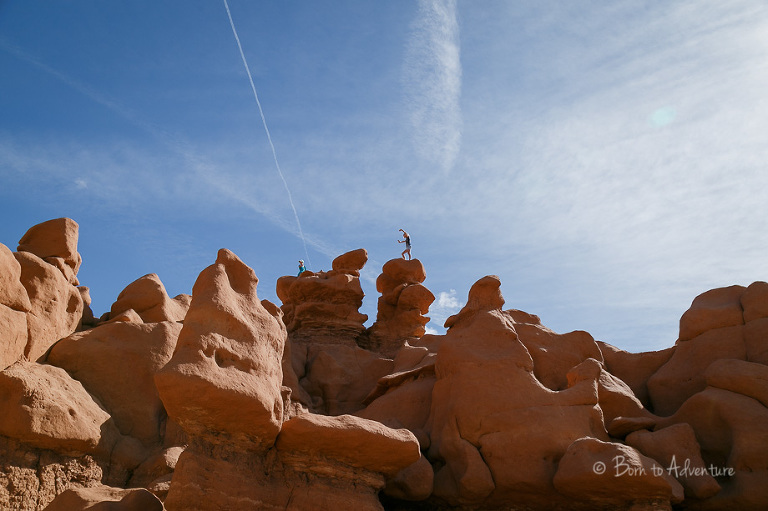 Child climbing at Goblin State Park