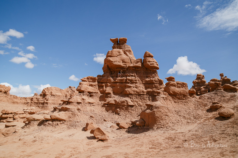Child climbing at Goblin State Park