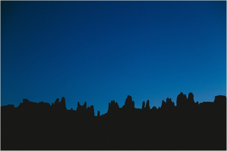 Dollshouse silouette Canyonlands National Park