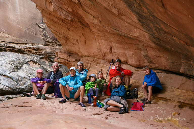 Family Hiking Little Wild Horse Canyon