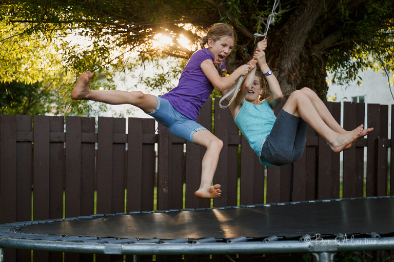 Kids having fun on Trampoline