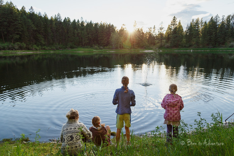 Hidden Lake Kikomun Provincial Park. Enjoying sunset