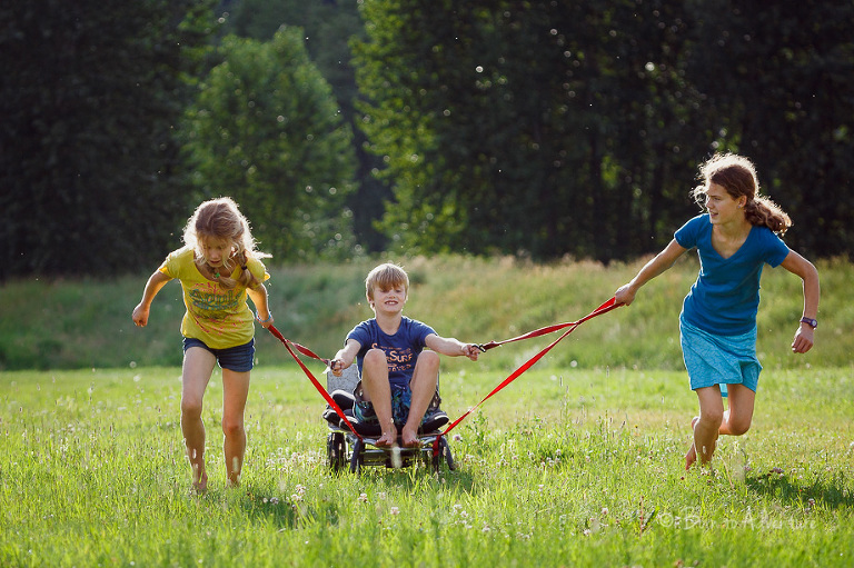 kids playing as kids should