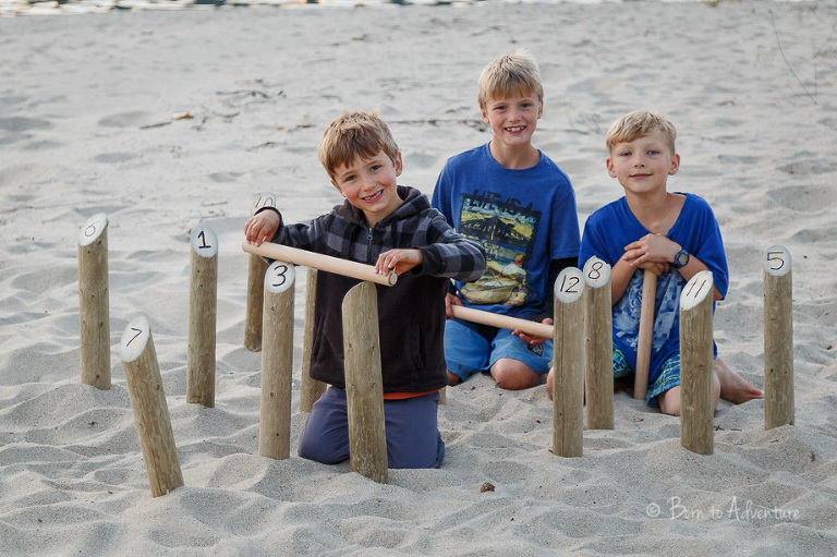 playing at the beach with cousins