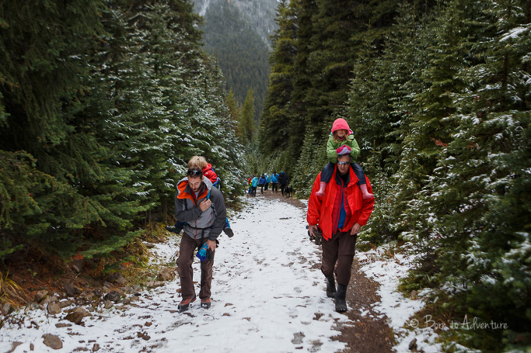 Hiking to Elbow Lake with kids