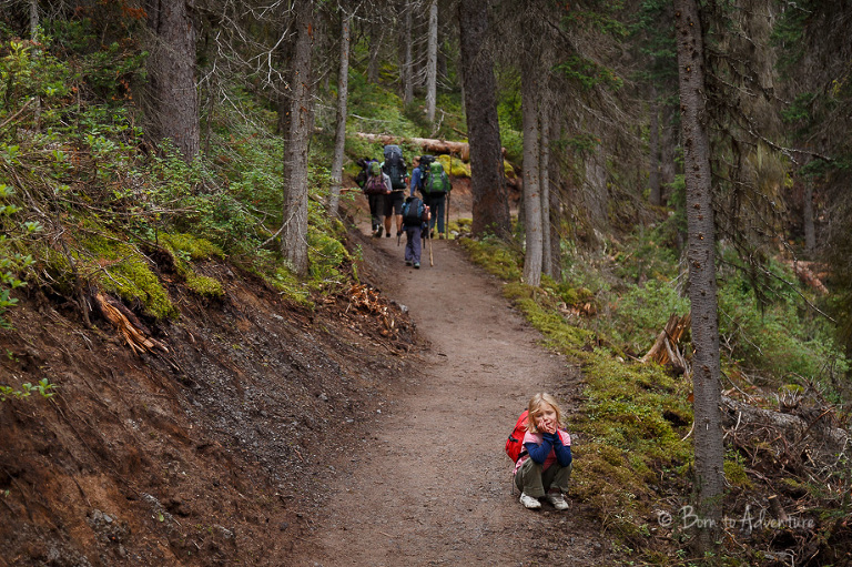 Tired 3 year old hiker