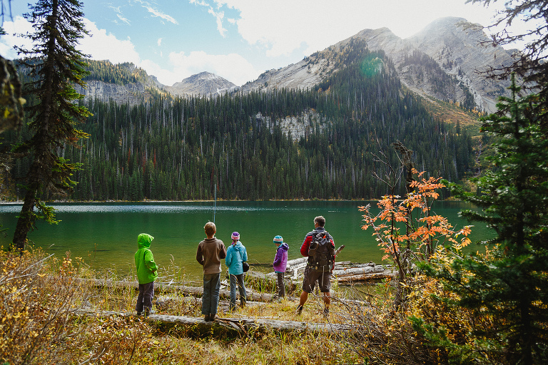 Family Fishing Fish Lake