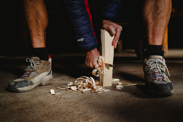 Wood shavings for Campfire