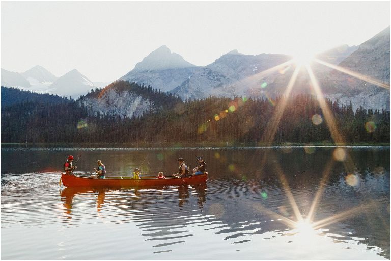 Canoeing Elk Lakes Provincial Park