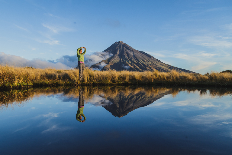 Mt Taranaki from Pouakai Ridge