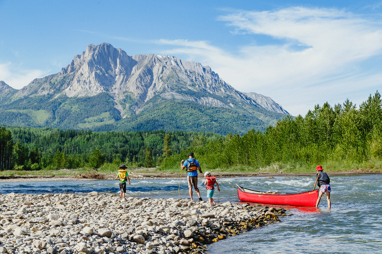 Canoeing Elk River Fernie