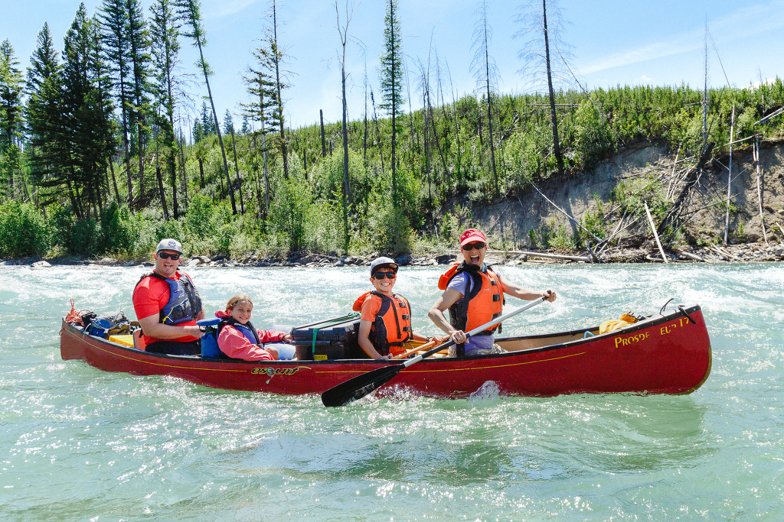 Born to Adventure Canoeing Family