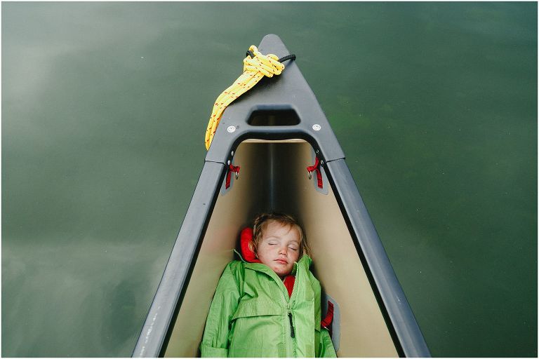 paddle while the baby is asleep