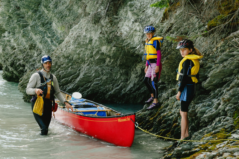 Canoeing Kootenay River