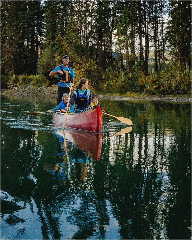 canoeing kootenay river