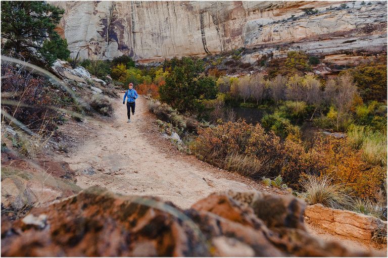 Calf Creek falls trail