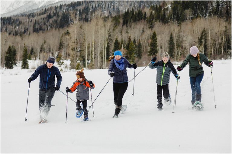 Snowshoeing at Brooks Creek Ranch