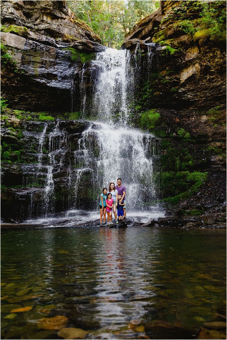 Family Matheson Falls Fernie