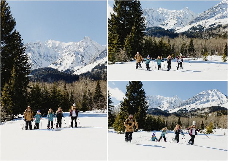 Family Adventure snowshoeing