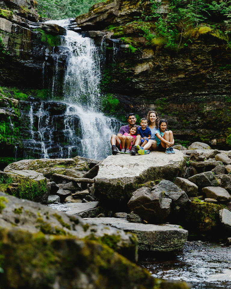 Family Matheson Falls Fernie