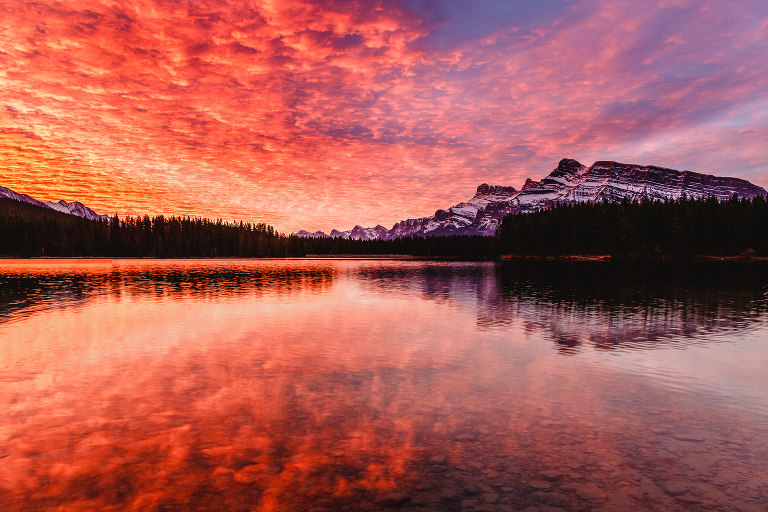 Sunrise Two Jack Lake Banff
