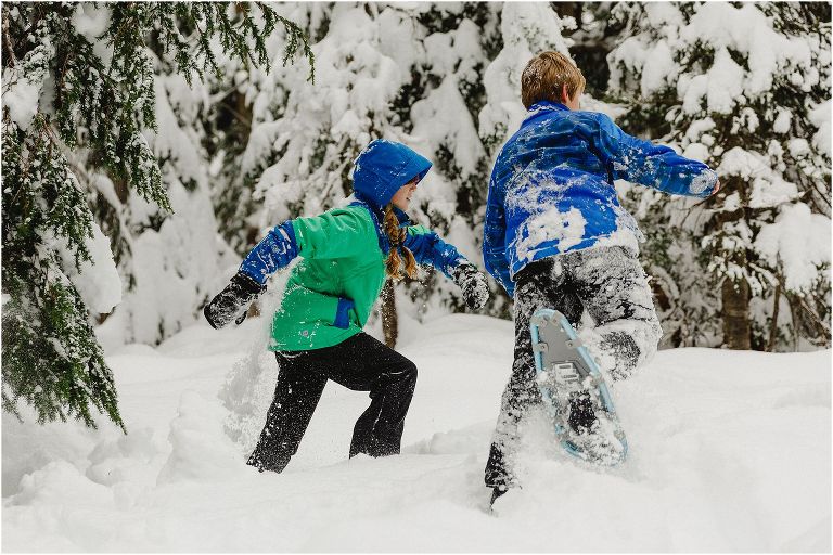 Snowshoeing in Glacier National Park