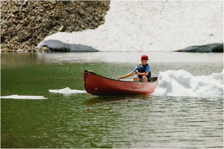Canoeing White Boar Lake