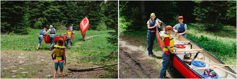 Portaging to White Boar Lake