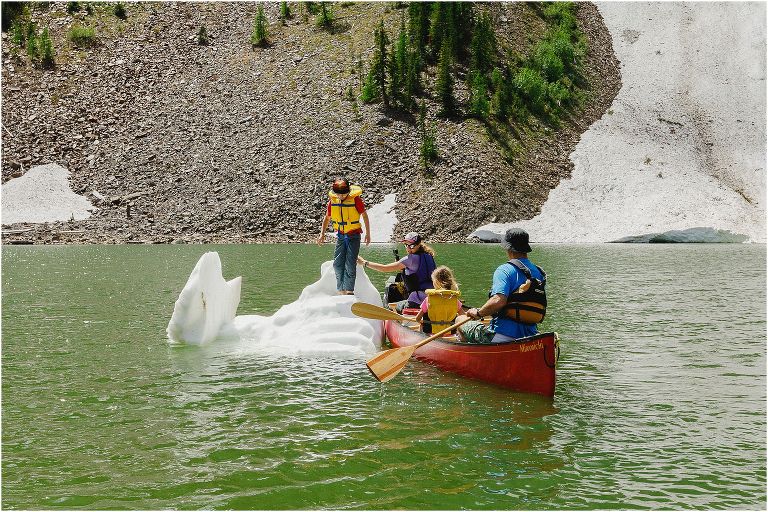 Icebergs at White Boar Lake