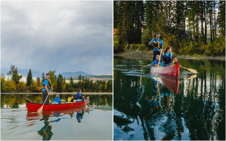 Canoeing Kootenay River