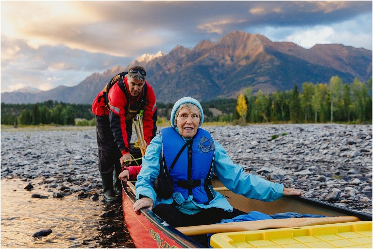 Canoeing Kootenay River