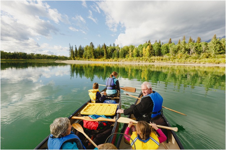 Canoeing Kootenay River
