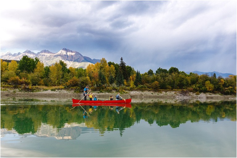 Canoeing Kootenay River