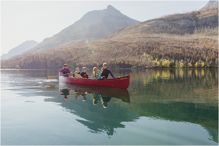 Canoeing Waterton National Park