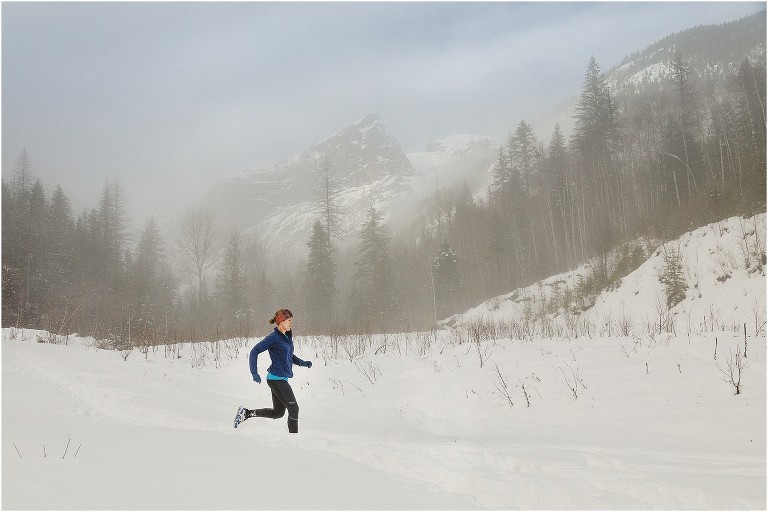 Winter running Fernie