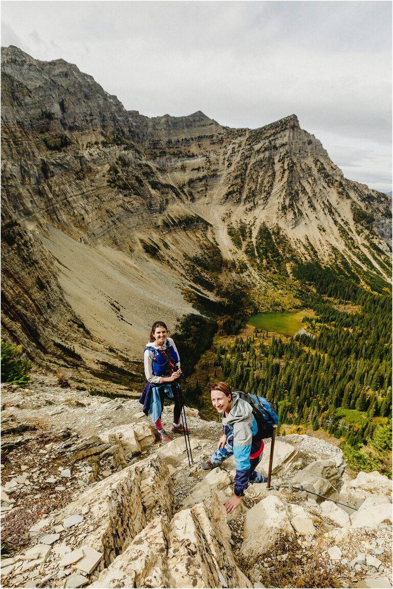 views from Crypt Lake trail