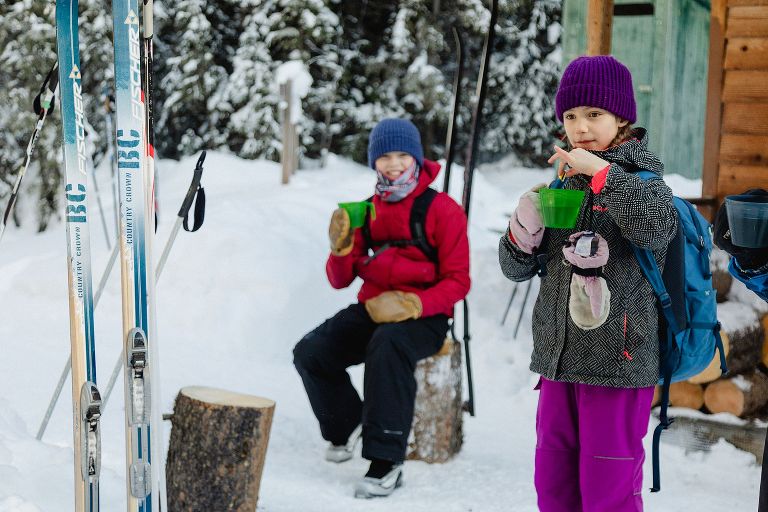 Hot tea on a cold day Wildcat Hut
