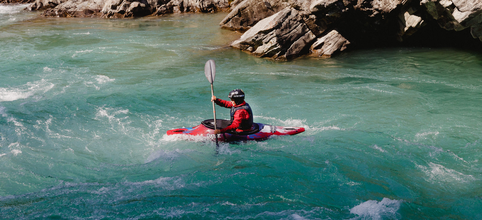 Kayaking Kananaskis river