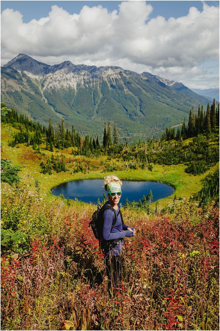 Hiking above Lizard Lake